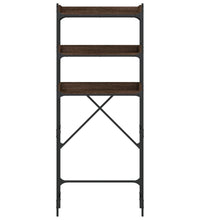 Waschmaschinenregal Braun Eichen-Optik 67x25x163 cm