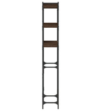 Waschmaschinenregal Braun Eichen-Optik 67x25x163 cm