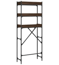 Waschmaschinenregal Braun Eichen-Optik 67x25x163 cm