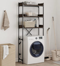 Waschmaschinenregal Braun Eichen-Optik 67x25x163 cm