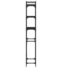 Waschmaschinenregal Schwarz 67x25x163 cm Holzwerkstoff