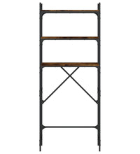 Waschmaschinenregal Räuchereiche 67x25x163 cm Holzwerkstoff
