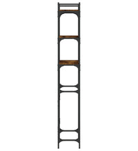 Waschmaschinenregal Räuchereiche 67x25x163 cm Holzwerkstoff