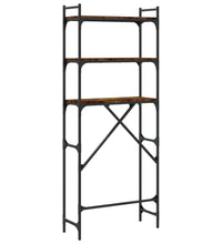 Waschmaschinenregal Räuchereiche 67x25x163 cm Holzwerkstoff