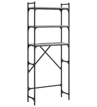 Waschmaschinenregal Grau Sonoma 67x25x163 cm Holzwerkstoff
