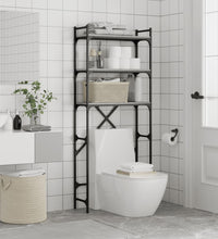 Waschmaschinenregal Grau Sonoma 67x25x163 cm Holzwerkstoff