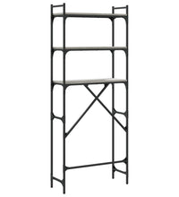 Waschmaschinenregal Grau Sonoma 67x25x163 cm Holzwerkstoff