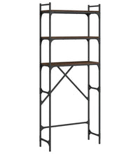 Waschmaschinenregal Braun Eichen-Optik 67x25x163 cm