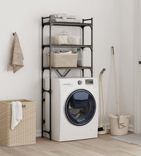 Waschmaschinenregal Braun Eichen-Optik 67x25x163 cm