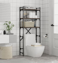 Waschmaschinenregal Braun Eichen-Optik 67x25x163 cm