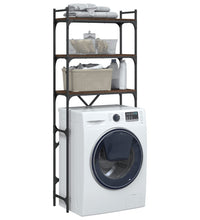 Waschmaschinenregal Braun Eichen-Optik 67x25x163 cm