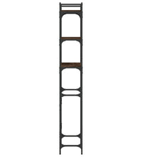 Waschmaschinenregal Braun Eichen-Optik 67x25x163 cm