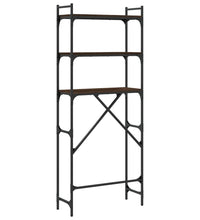 Waschmaschinenregal Braun Eichen-Optik 67x25x163 cm