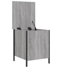 Sitzbank mit Stauraum Grau Sonoma 40x42,5x50 cm Holzwerkstoff