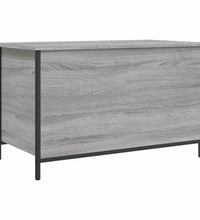 Sitzbank mit Stauraum Grau Sonoma 80x42,5x50 cm Holzwerkstoff