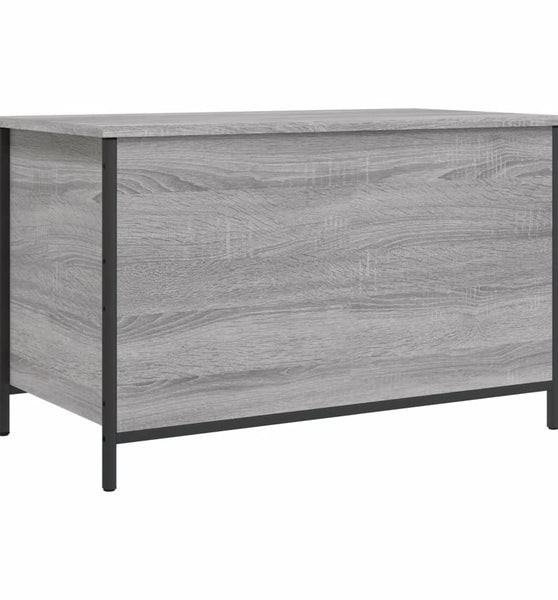 Sitzbank mit Stauraum Grau Sonoma 80x42,5x50 cm Holzwerkstoff