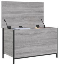 Sitzbank mit Stauraum Grau Sonoma 80x42,5x50 cm Holzwerkstoff