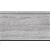 Sitzbank mit Stauraum Grau Sonoma 80x42,5x50 cm Holzwerkstoff