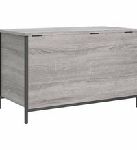 Sitzbank mit Stauraum Grau Sonoma 80x42,5x50 cm Holzwerkstoff