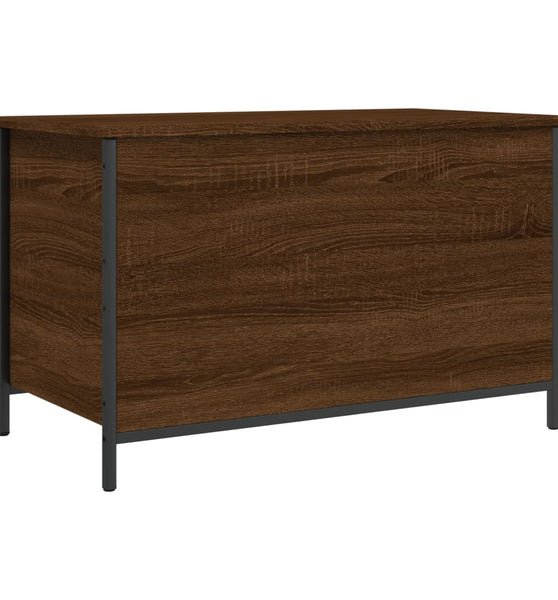 Sitzbank mit Stauraum Braun Eiche 80x42,5x50 cm Holzwerkstoff