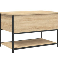 Sitzbank mit Stauraum Sonoma-Eiche 70x42,5x47 cm Holzwerkstoff