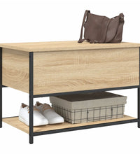 Sitzbank mit Stauraum Sonoma-Eiche 70x42,5x47 cm Holzwerkstoff