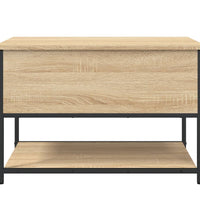 Sitzbank mit Stauraum Sonoma-Eiche 70x42,5x47 cm Holzwerkstoff