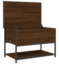 Sitzbank mit Stauraum Braun Eiche 70x42,5x47 cm Holzwerkstoff