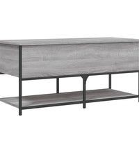 Sitzbank mit Stauraum Grau Sonoma 100x42,5x47 cm Holzwerkstoff