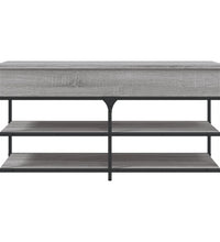 Schuhbank Grau Sonoma 100x42,5x50 cm Holzwerkstoff