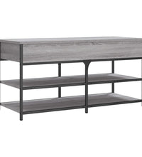 Schuhbank Grau Sonoma 100x42,5x50 cm Holzwerkstoff