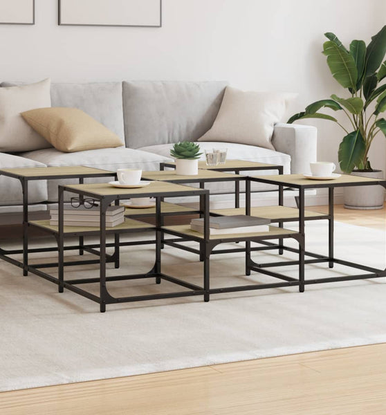 Couchtisch Sonoma-Eiche 121x121x40 cm Holzwerkstoff