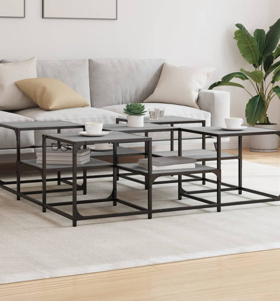 Couchtisch Grau Sonoma 121x121x40 cm Holzwerkstoff