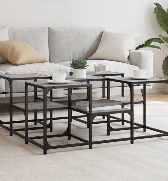 Couchtisch Grau Sonoma 91x91x40 cm Holzwerkstoff