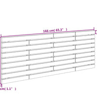 Wand-Kopfteil 166x3x63 cm Massivholz Kiefer