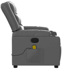 Massagesessel Grau Kunstleder