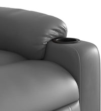 Massagesessel Grau Kunstleder