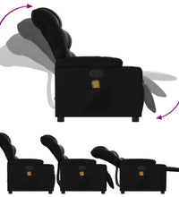 Massagesessel Schwarz Kunstleder