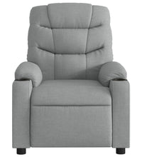 Massagesessel Hellgrau Stoff