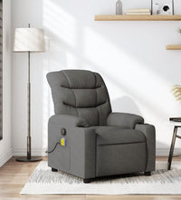 Massagesessel Dunkelgrau Stoff