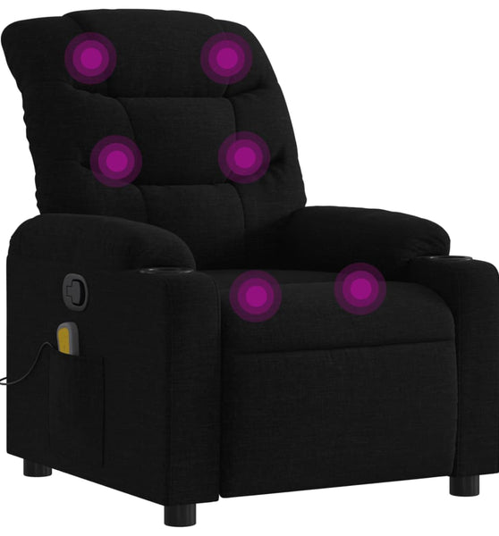 Massagesessel Schwarz Stoff