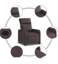 Relaxsessel Dunkelbraun Stoff