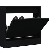 Schuhschrank Schwarz 60x21x57 cm Holzwerkstoff