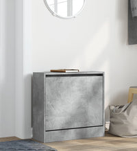 Schuhschrank Betongrau 60x21x57 cm Holzwerkstoff