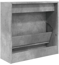 Schuhschrank Betongrau 60x21x57 cm Holzwerkstoff