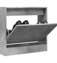 Schuhschrank Betongrau 60x21x57 cm Holzwerkstoff