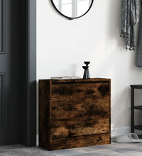 Schuhschrank Räuchereiche 60x21x57 cm Holzwerkstoff