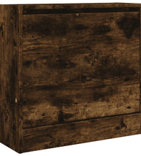 Schuhschrank Räuchereiche 60x21x57 cm Holzwerkstoff