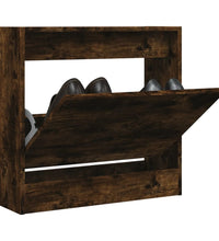 Schuhschrank Räuchereiche 60x21x57 cm Holzwerkstoff
