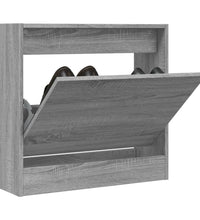 Schuhregal Grau Sonoma 60x21x57 cm Holzwerkstoff